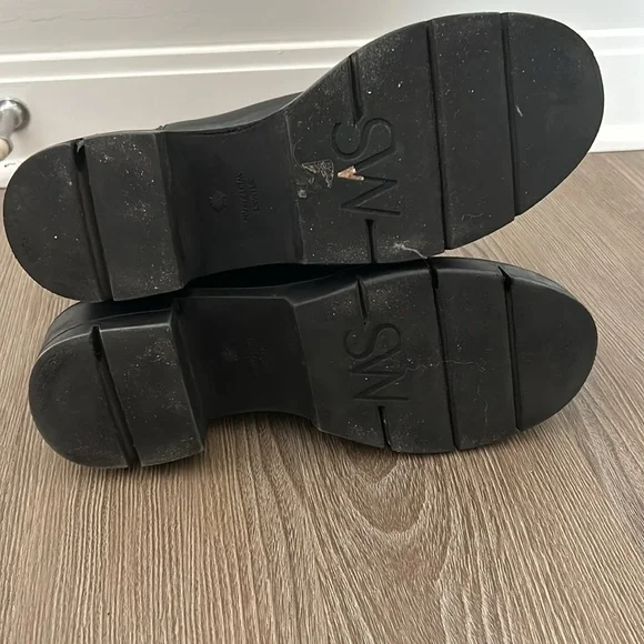 Stuart Weitzman Norah platform block heel leather Chelsea boot - Picture 9 of 11